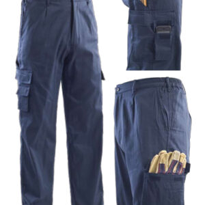 summer multi pocket pant blue