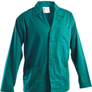 green coat work wear