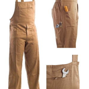 colored bib pant khaki