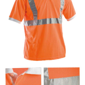 orange polo shirt